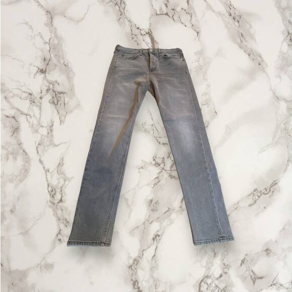Rag & Bone Gray Fit 1 Extra Slim Cotton Poly Stretch Skinny Jeans Size 34 - Picture 1 of 12